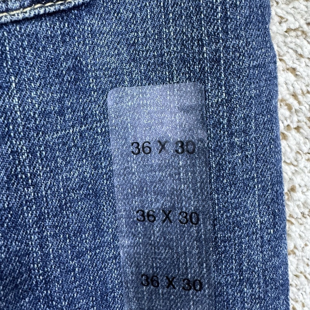 New Southern Tide Jeans Men's 36x30 Blue Denim Bootcut Tailored Fit Medium Wash - Picture 11 of 16